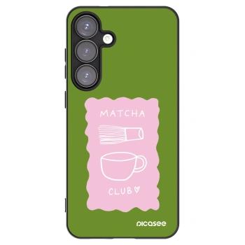 Picasee crna silikonska maskica za Samsung Galaxy S25+ 5G - Matcha club