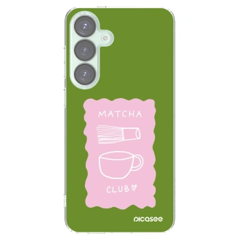 Picasee silikonska prozirna maskica za Samsung Galaxy S25+ 5G - Matcha club