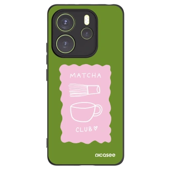 Picasee crna silikonska maskica za Xiaomi Redmi Note 14 4G - Matcha club