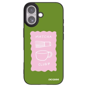 Picasee crna silikonska maskica za Apple iPhone 17 - Matcha club
