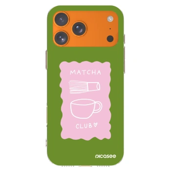 Picasee silikonska prozirna maskica za Apple iPhone 17 Pro Max - Matcha club