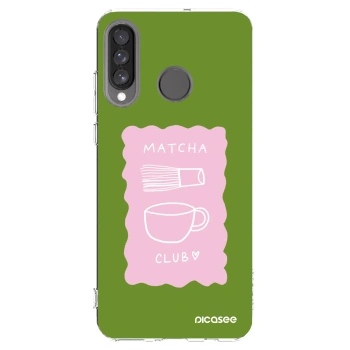 Picasee silikonska prozirna maskica za Huawei P30 Lite - Matcha club