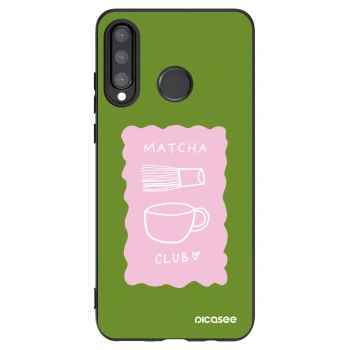 Picasee crna silikonska maskica za Huawei P30 Lite - Matcha club
