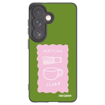 Picasee crna silikonska maskica za Samsung Galaxy S26 - Matcha club