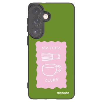 Picasee crna silikonska maskica za Samsung Galaxy S26+ - Matcha club