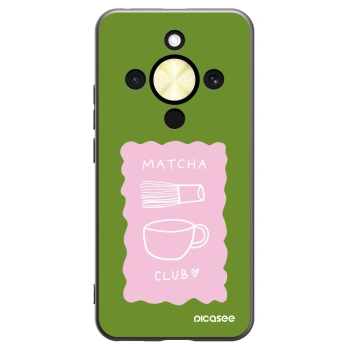 Picasee crna silikonska maskica za Honor Magic8 Lite 5G - Matcha club