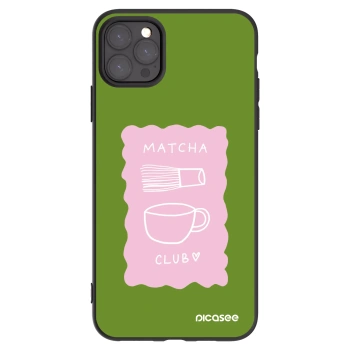 Picasee crna silikonska maskica za Apple iPhone 11 Pro Max - Matcha club
