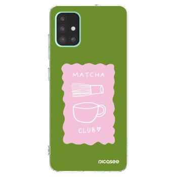 Picasee silikonska prozirna maskica za Samsung Galaxy A51 A515F - Matcha club