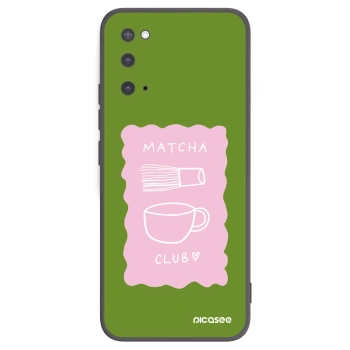 Picasee crna silikonska maskica za Samsung Galaxy S20 G980F - Matcha club