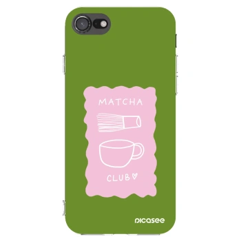 Picasee silikonska prozirna maskica za Apple iPhone SE 2020 - Matcha club