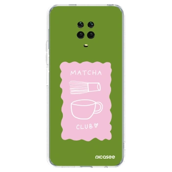 Picasee silikonska prozirna maskica za Xiaomi Redmi Note 9 Pro - Matcha club