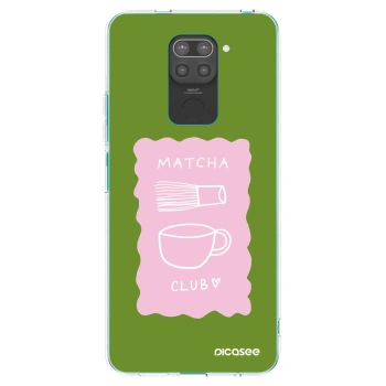 Picasee crna silikonska maskica za Xiaomi Redmi Note 9 - Matcha club