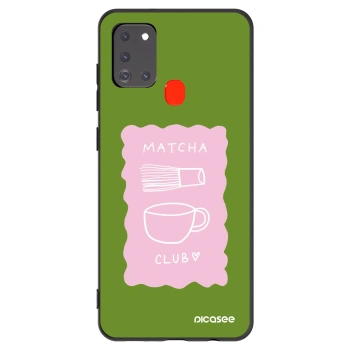 Picasee crna silikonska maskica za Samsung Galaxy A21s - Matcha club