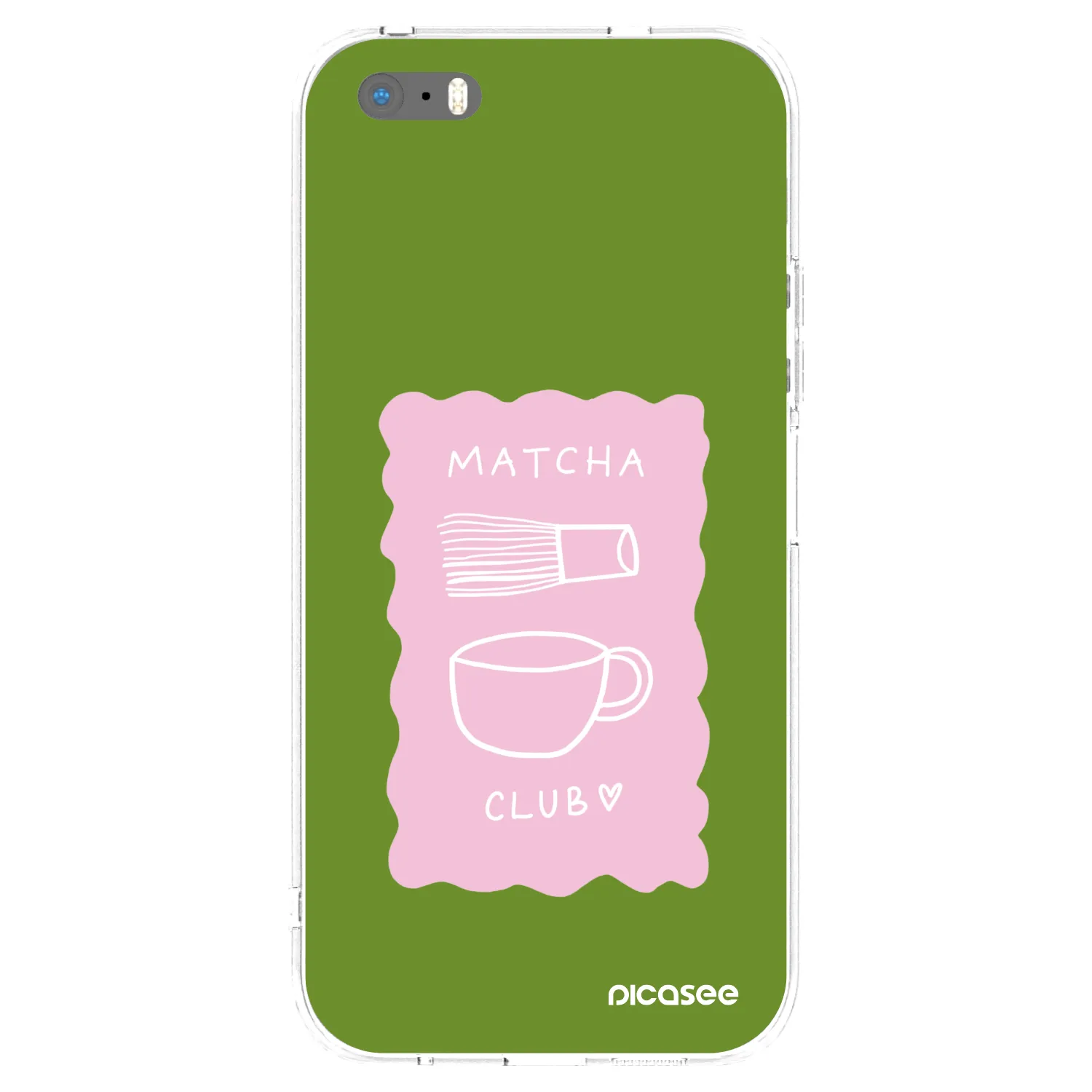 Picasee silikonska prozirna maskica za Apple iPhone 5/5S/SE - Matcha club