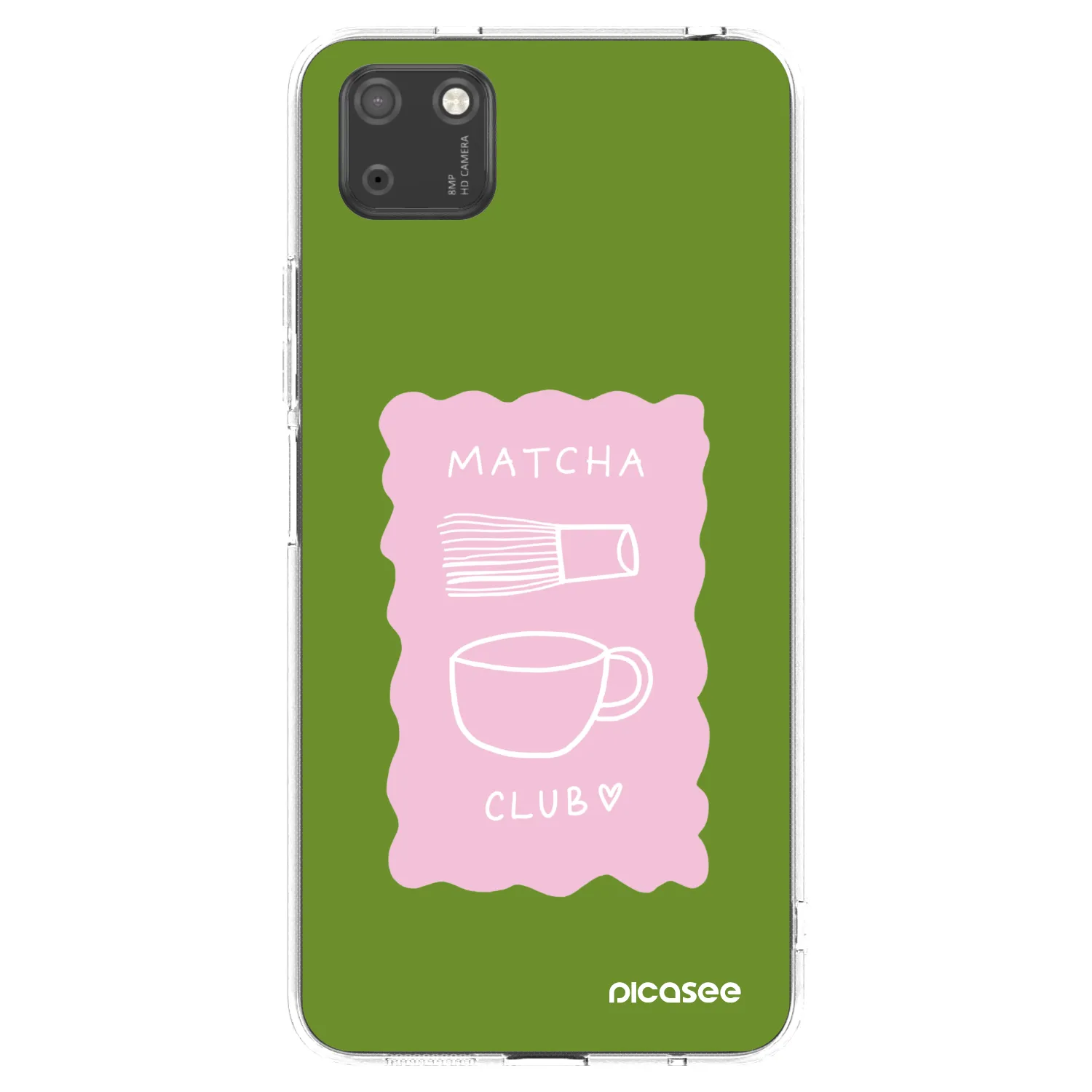 Picasee silikonska prozirna maskica za Huawei Y5P - Matcha club