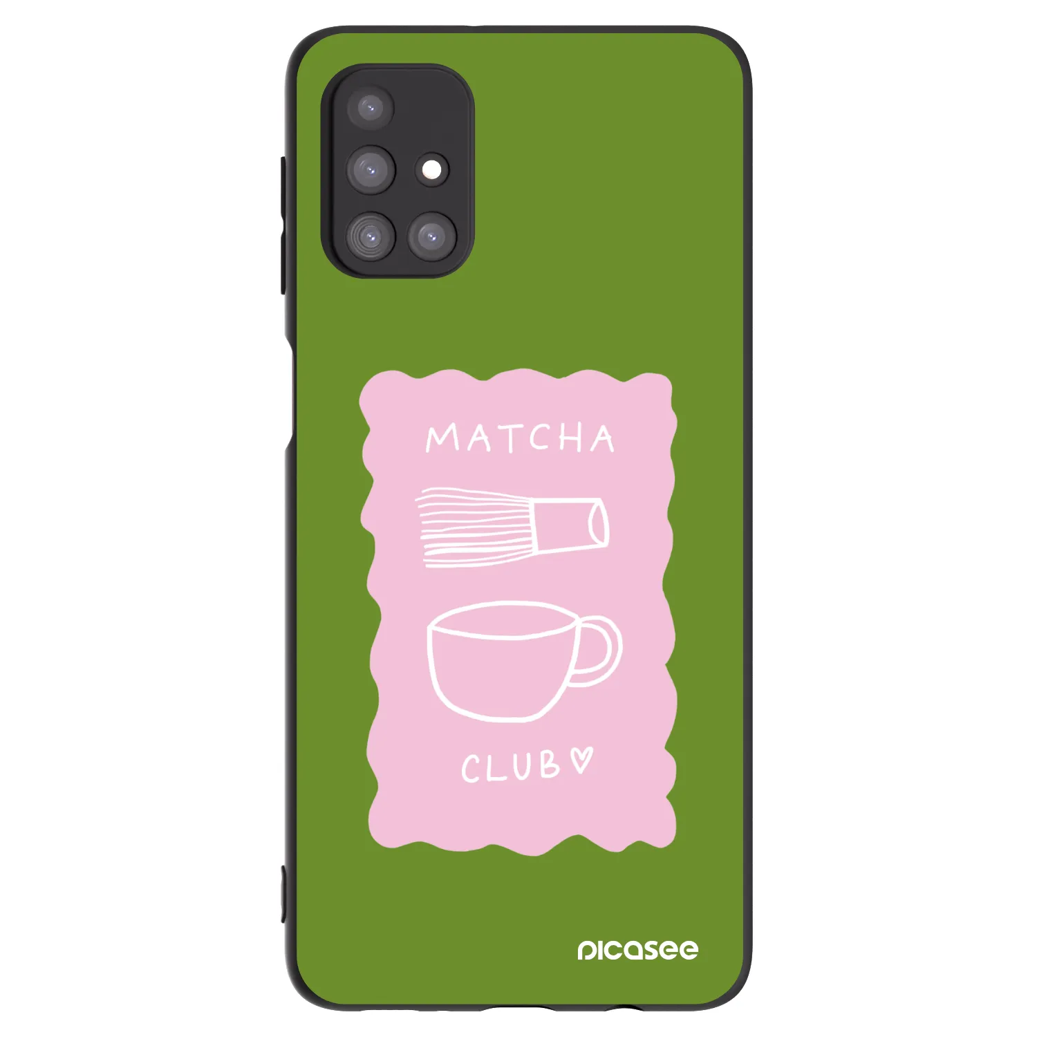 Picasee crna silikonska maskica za Samsung Galaxy M31s - Matcha club