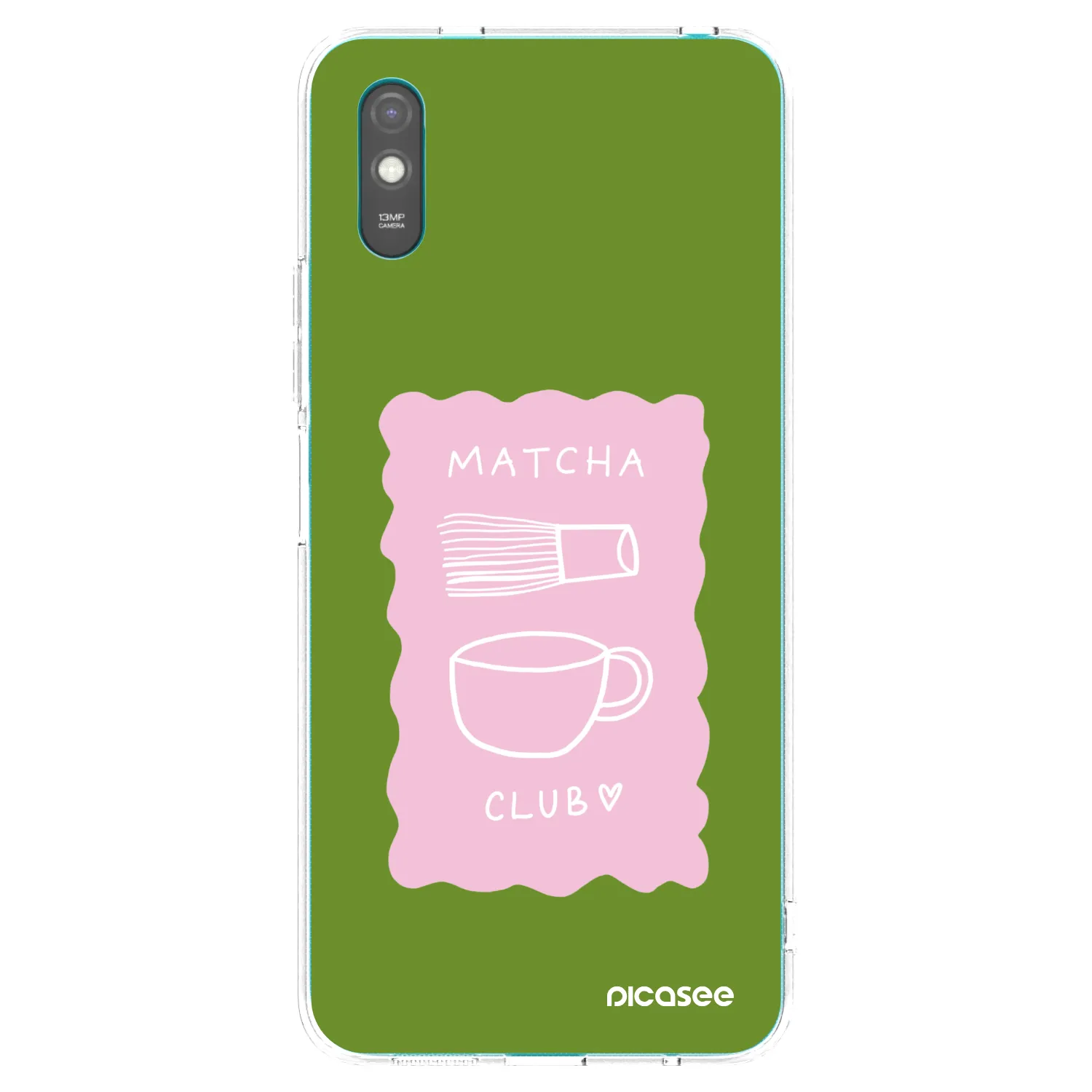 Picasee silikonska prozirna maskica za Xiaomi Redmi 9A - Matcha club