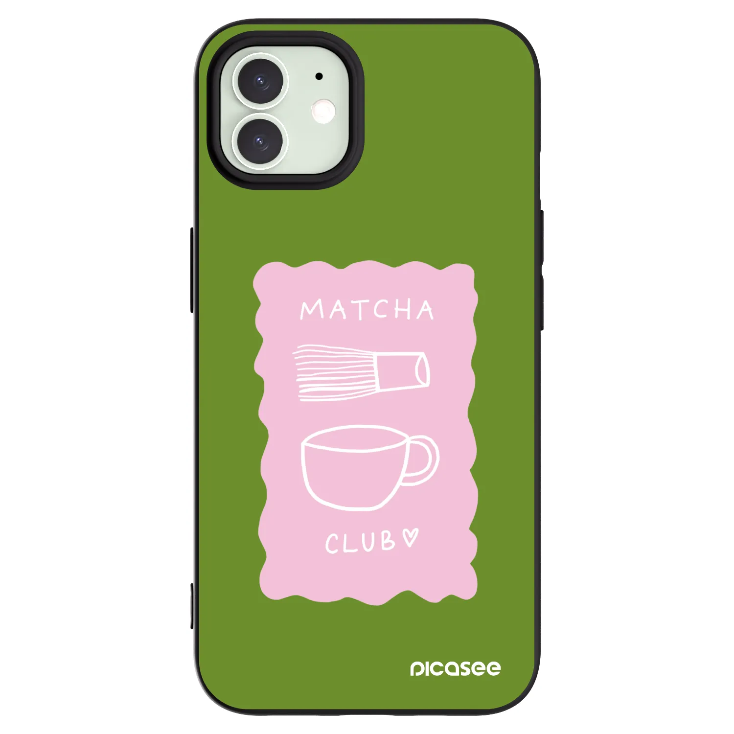 Picasee crna silikonska maskica za Apple iPhone 12 Pro - Matcha club