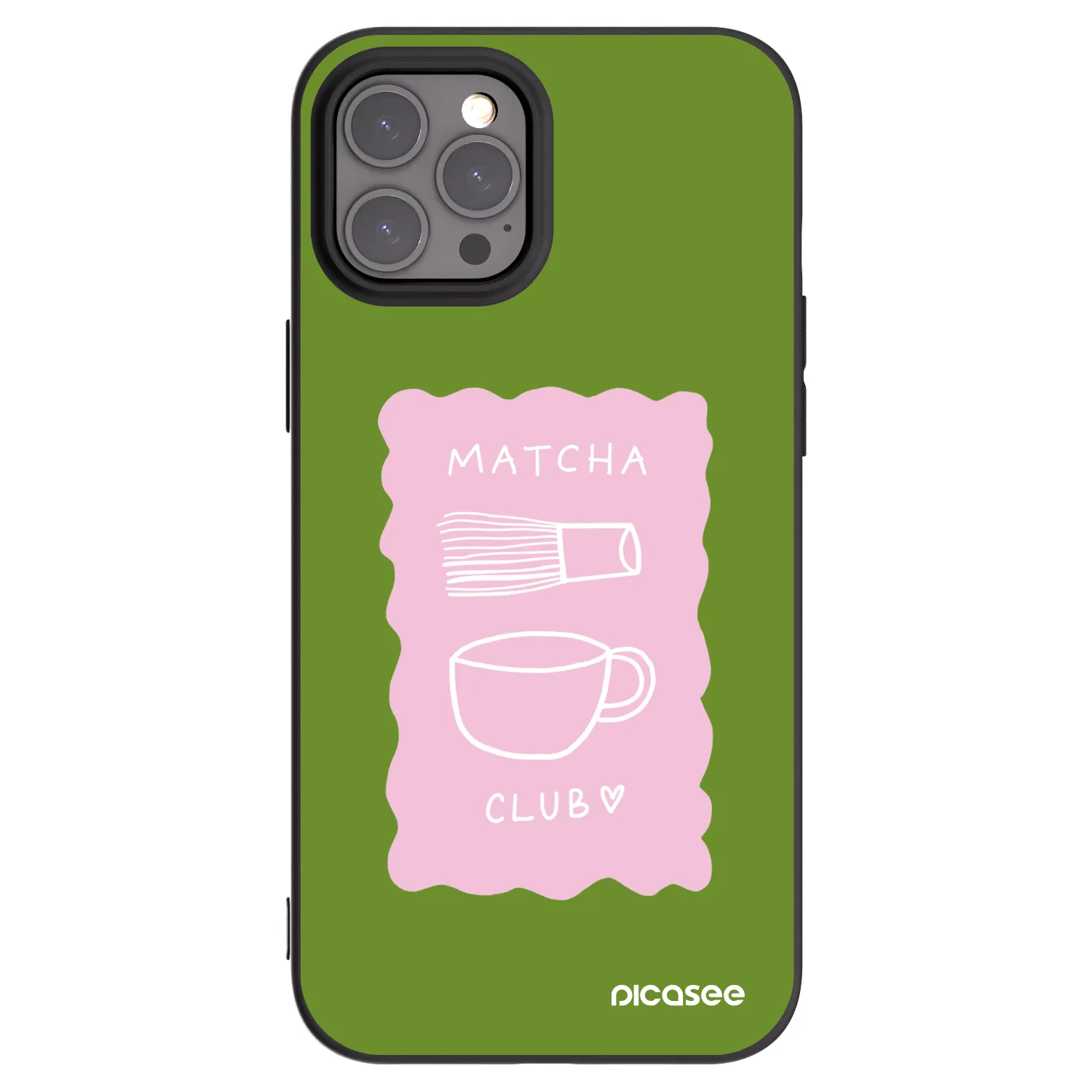 Picasee crna silikonska maskica za Apple iPhone 12 Pro Max - Matcha club