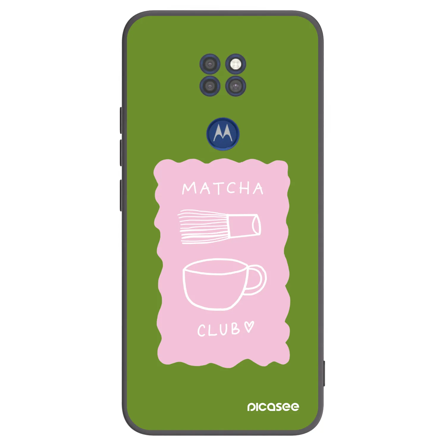 Picasee crna silikonska maskica za Motorola Moto G9 Play - Matcha club