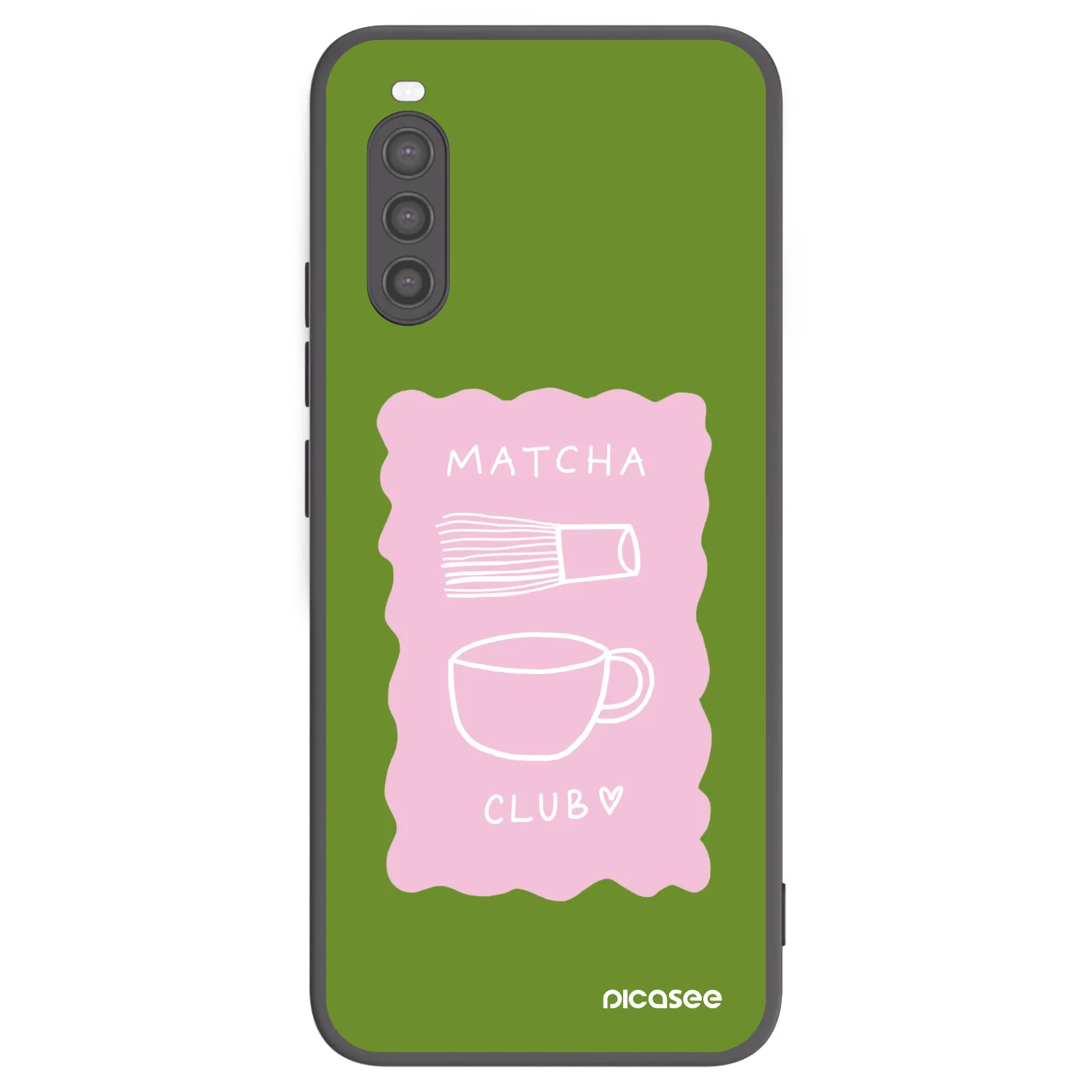 Picasee crna silikonska maskica za Sony Xperia 10 II - Matcha club