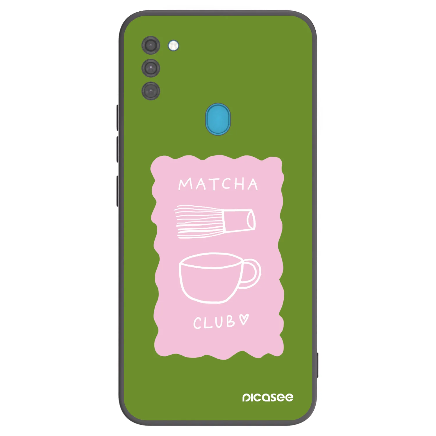 Picasee crna silikonska maskica za Samsung Galaxy M11 - Matcha club