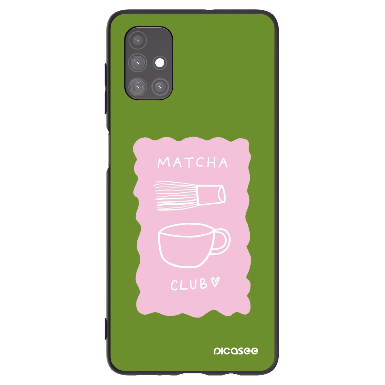 Picasee crna silikonska maskica za Samsung Galaxy M51 M515F - Matcha club