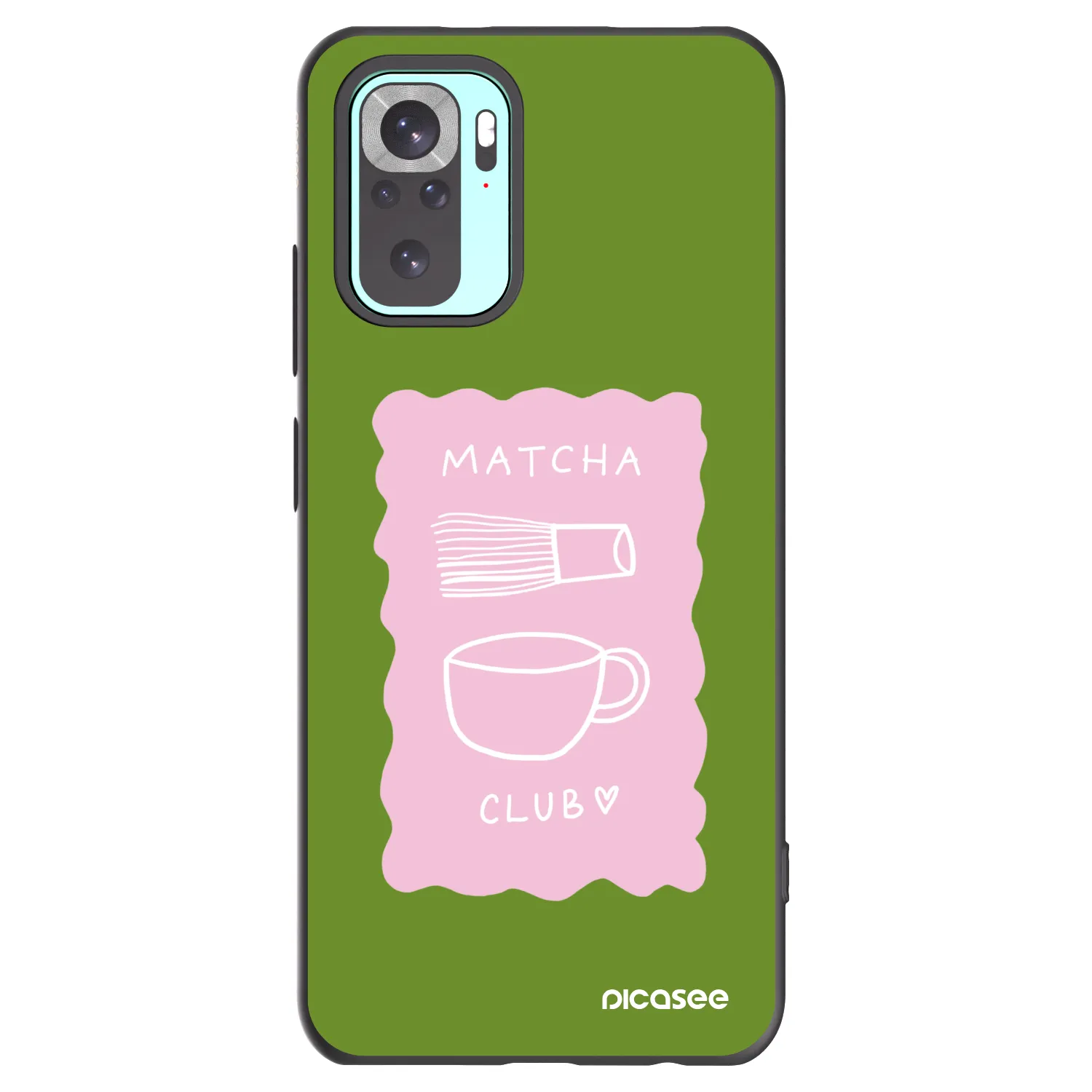 Picasee crna silikonska maskica za Xiaomi Redmi Note 10 Pro - Matcha club