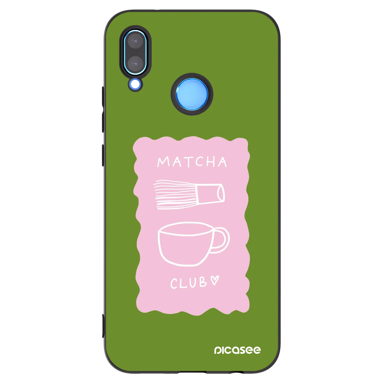 Picasee crna silikonska maskica za Huawei P20 Lite - Matcha club