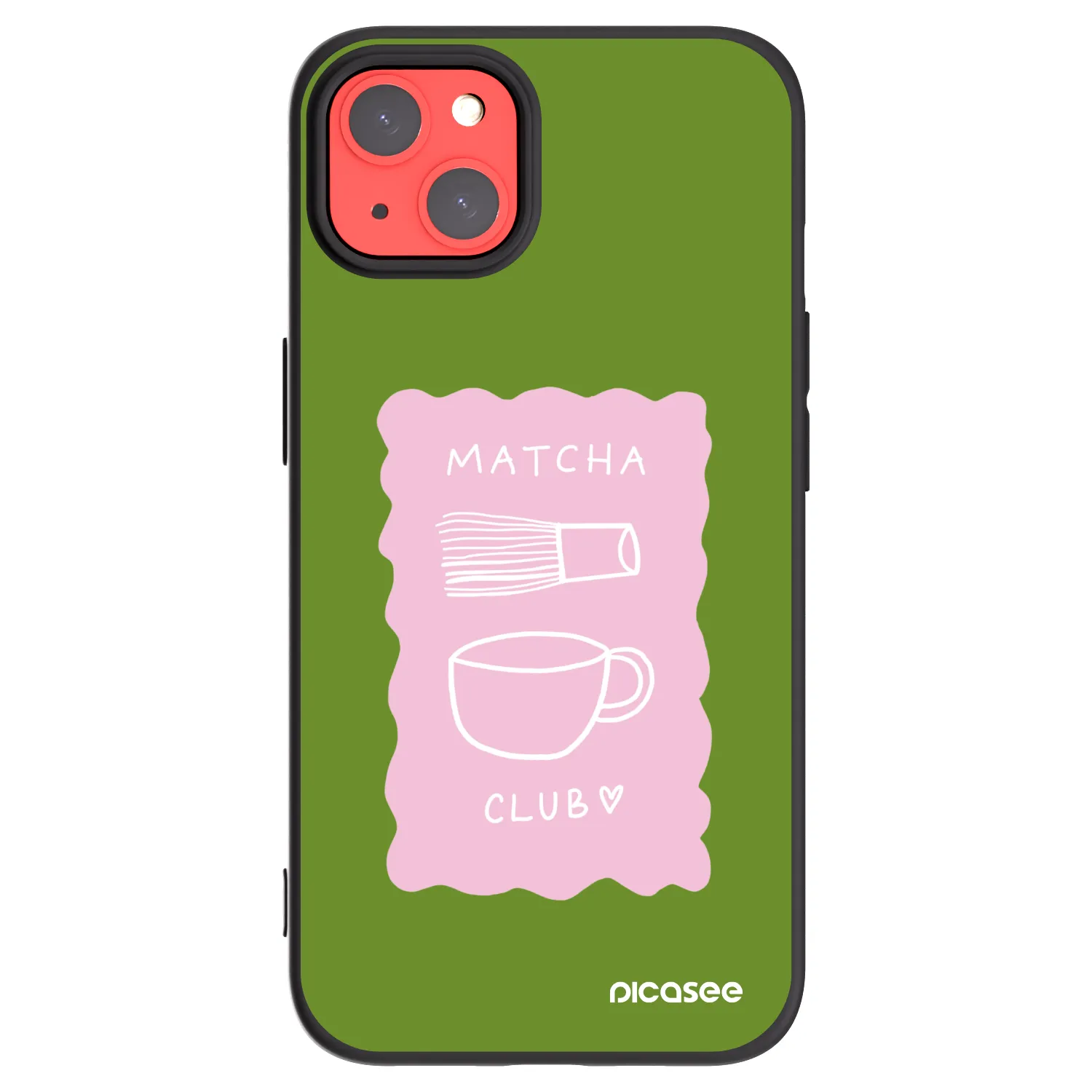 Picasee crna silikonska maskica za Apple iPhone 13 - Matcha club