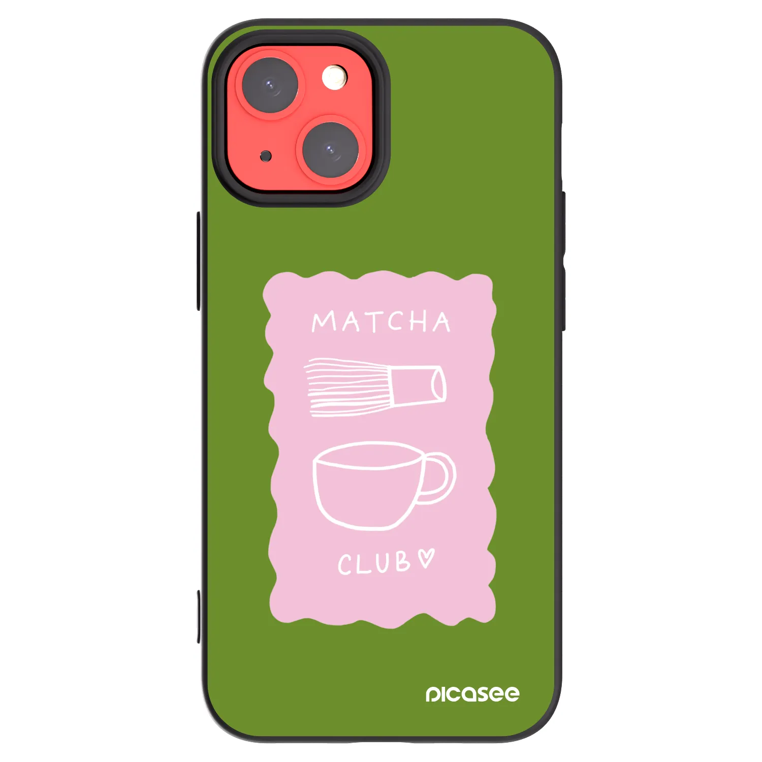 Picasee crna silikonska maskica za Apple iPhone 13 mini - Matcha club