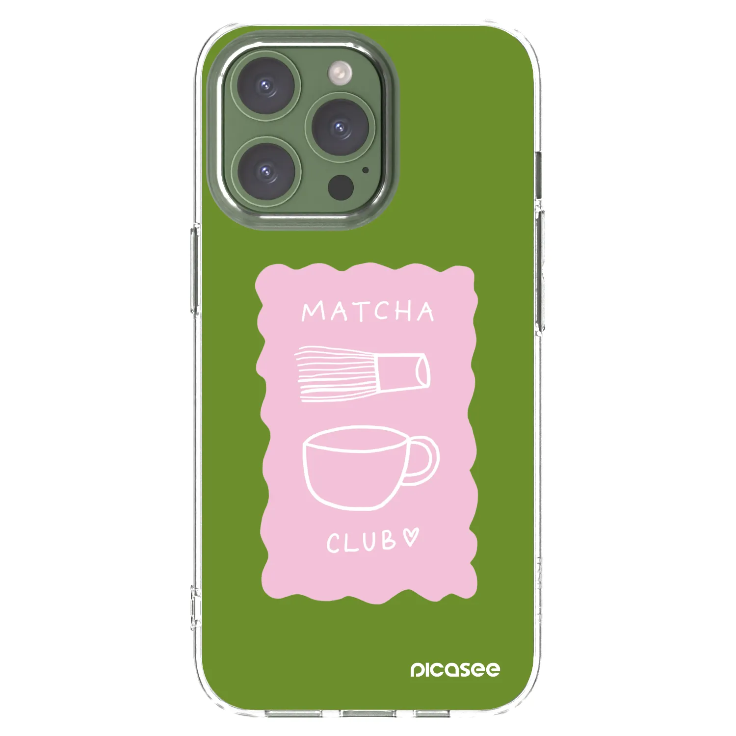 Picasee silikonska prozirna maskica za Apple iPhone 13 Pro - Matcha club
