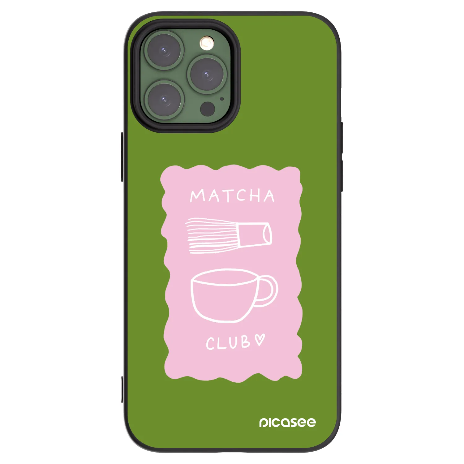 Picasee crna silikonska maskica za Apple iPhone 13 Pro Max - Matcha club