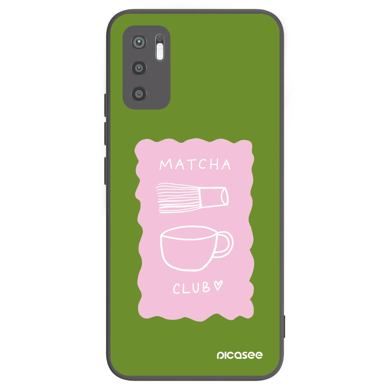 Picasee crna silikonska maskica za Xiaomi Redmi Note 10 5G - Matcha club
