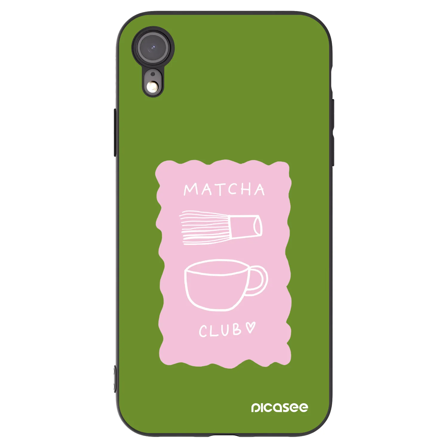 Picasee crna silikonska maskica za Apple iPhone XR - Matcha club