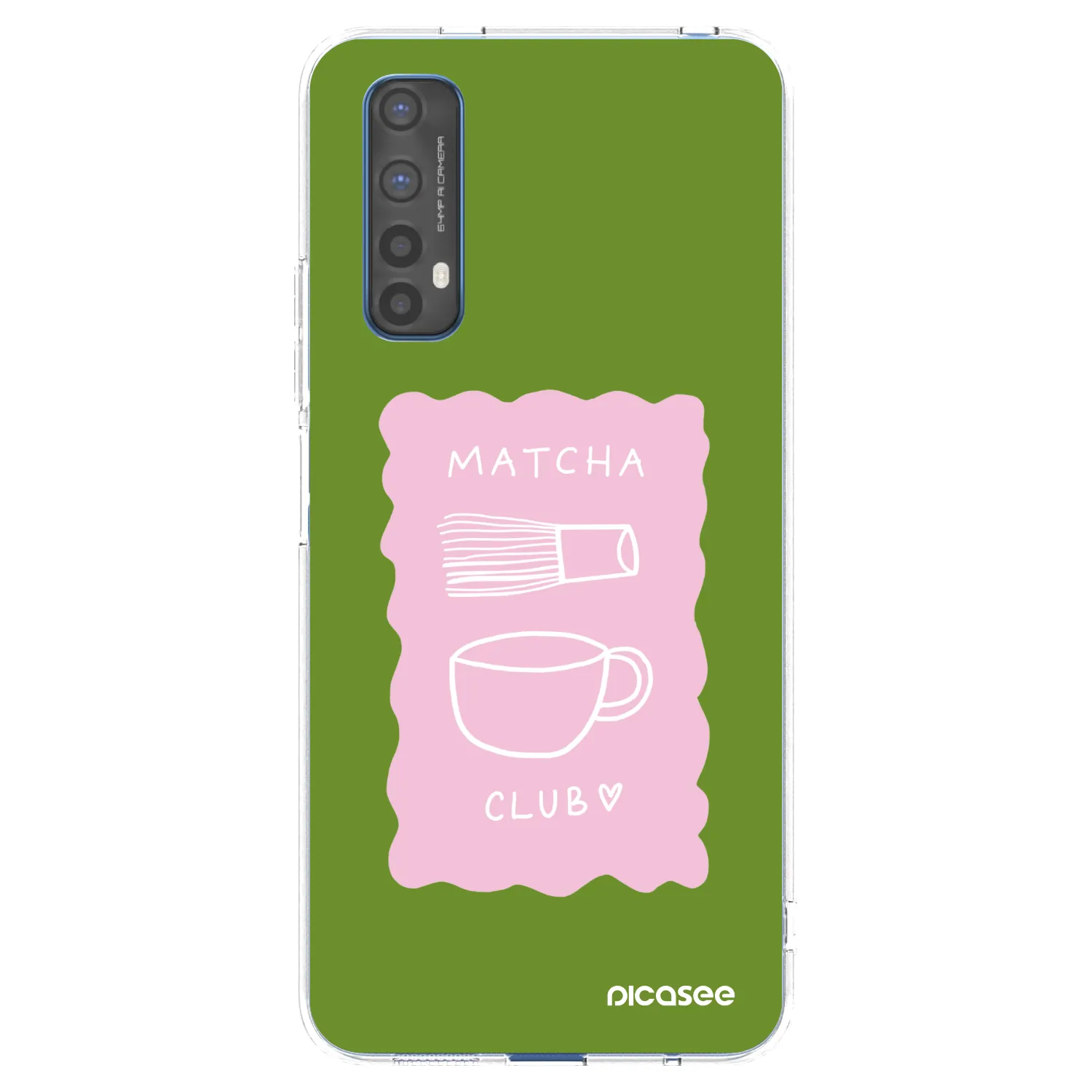 Picasee silikonska prozirna maskica za Realme 7 - Matcha club