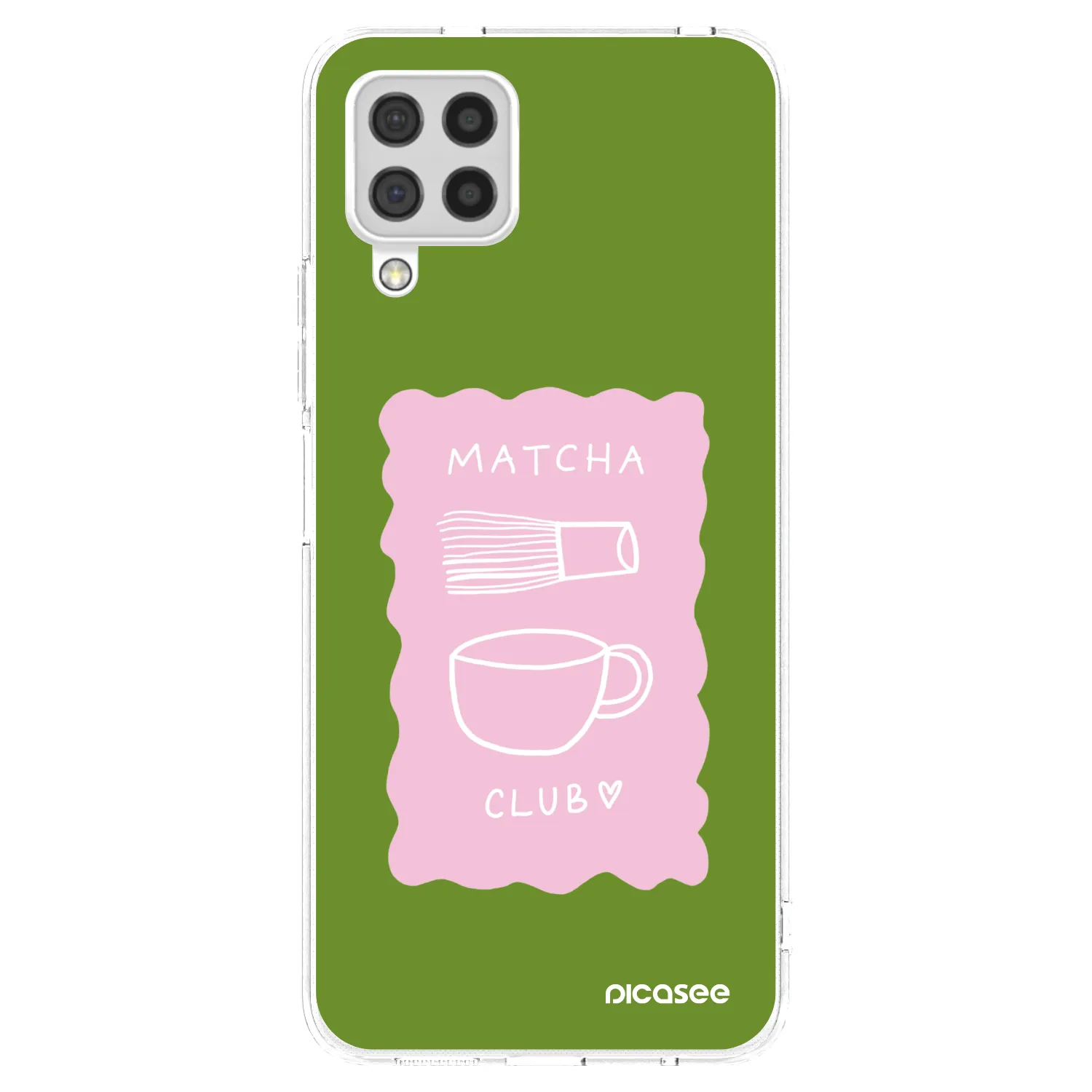 Picasee silikonska prozirna maskica za Samsung Galaxy A22 A225F 4G - Matcha club