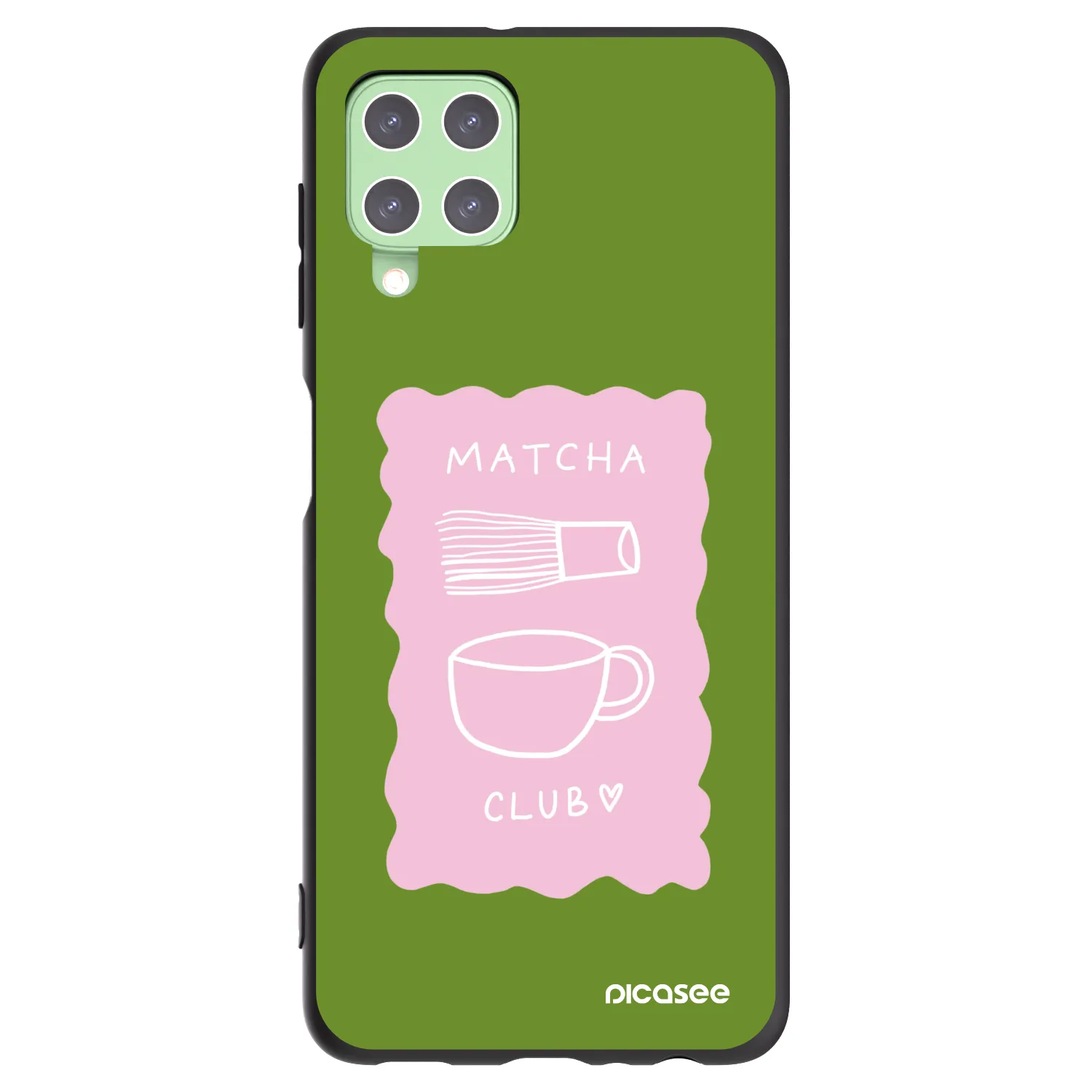 Picasee crna silikonska maskica za Samsung Galaxy A22 A225F 4G - Matcha club