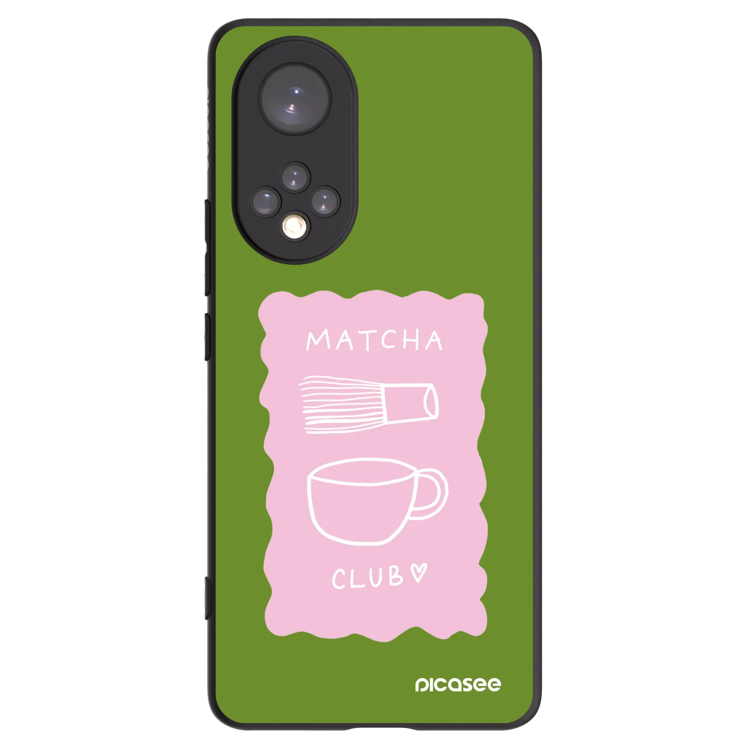 Picasee crna silikonska maskica za Honor 50 5G - Matcha club