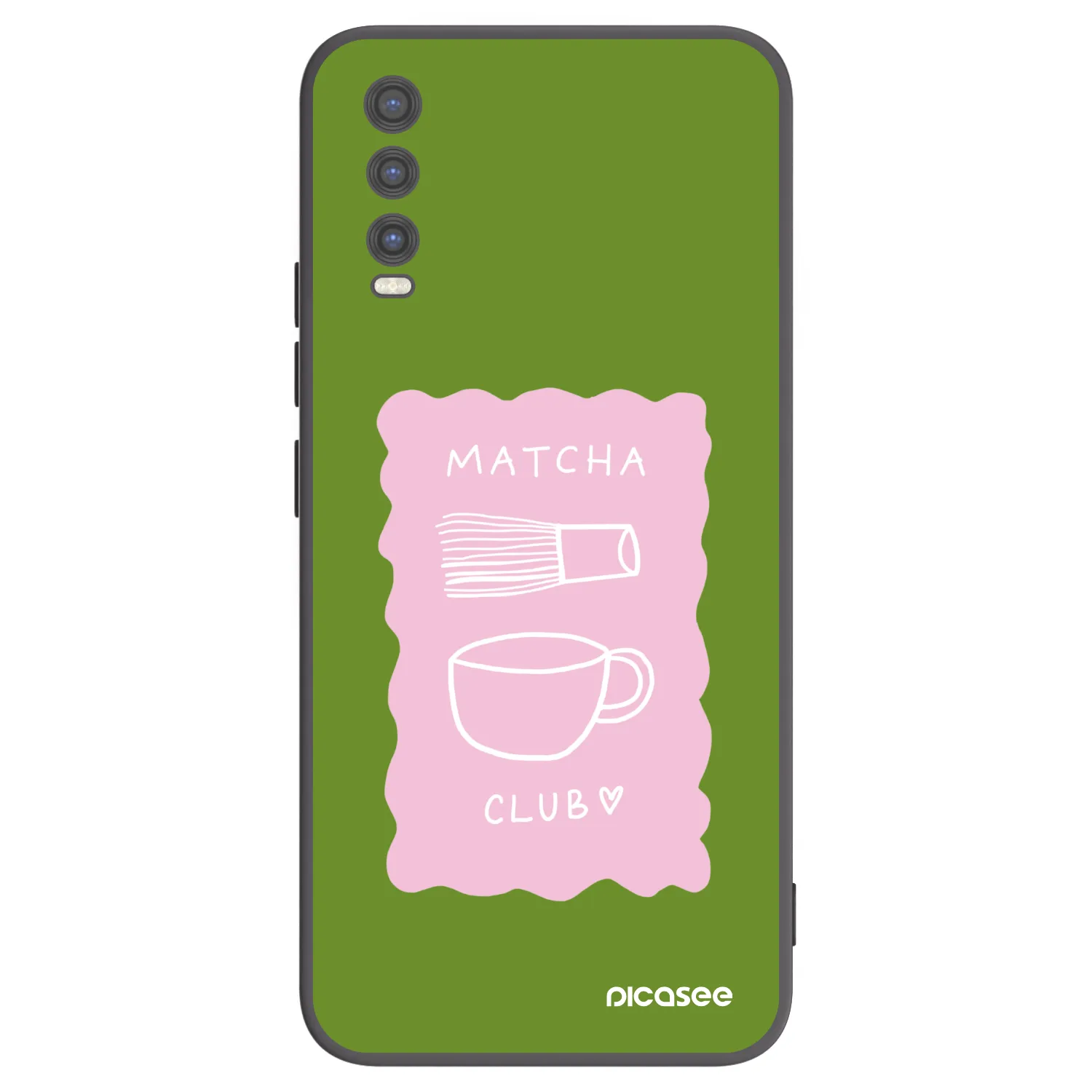 Picasee crna silikonska maskica za Vivo Y20s - Matcha club