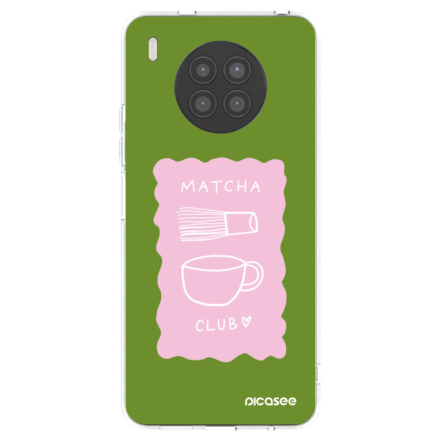 Picasee silikonska prozirna maskica za Huawei Nova 8i - Matcha club