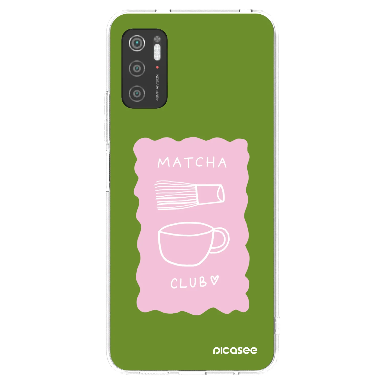Picasee silikonska prozirna maskica za Xiaomi Poco M3 Pro 5G - Matcha club