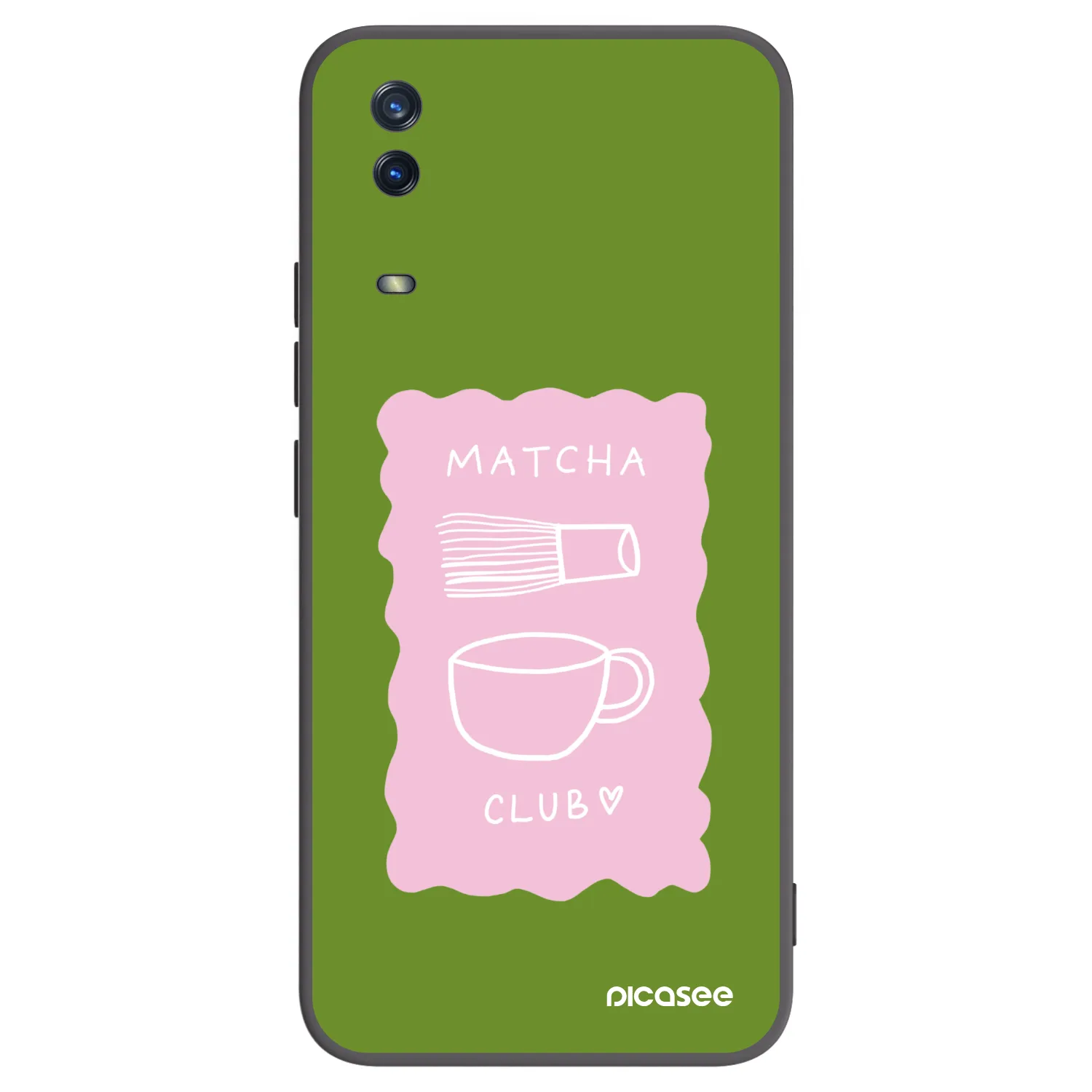 Picasee crna silikonska maskica za Vivo Y11s - Matcha club