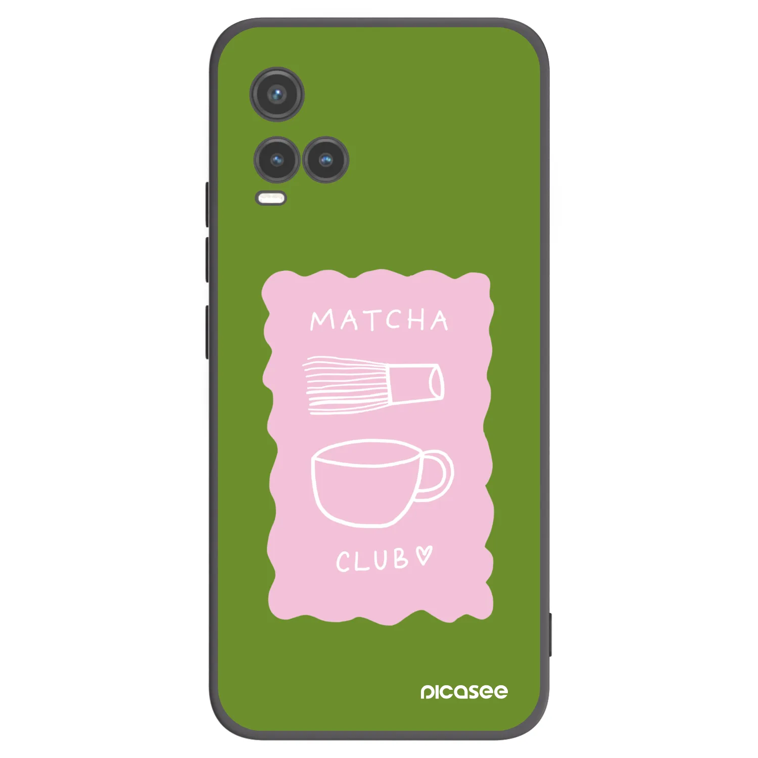 Picasee crna silikonska maskica za Vivo Y33s - Matcha club