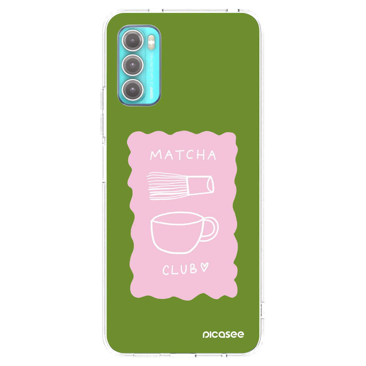 Picasee silikonska prozirna maskica za Motorola Moto G60 - Matcha club