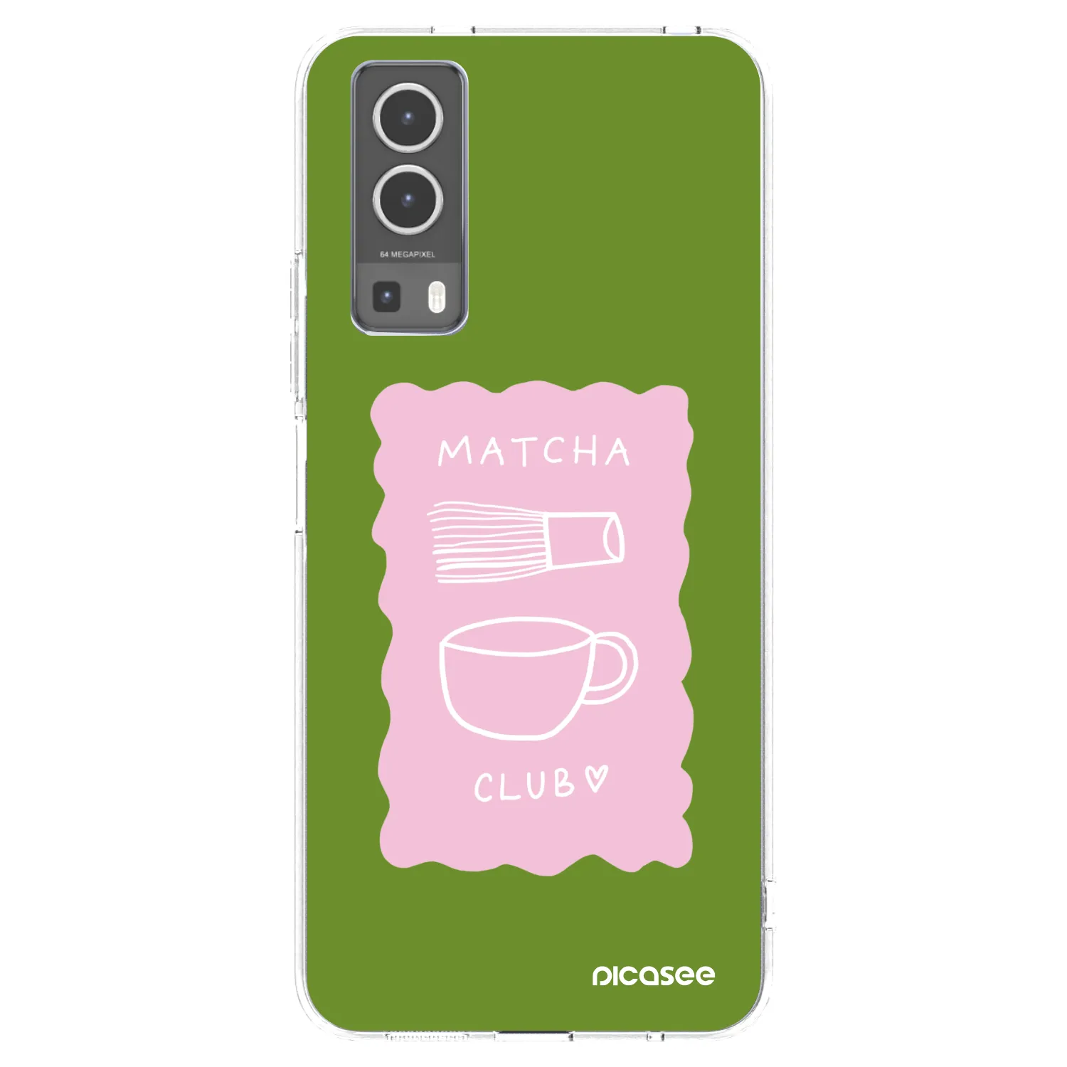 Picasee silikonska prozirna maskica za Vivo Y72 5G - Matcha club