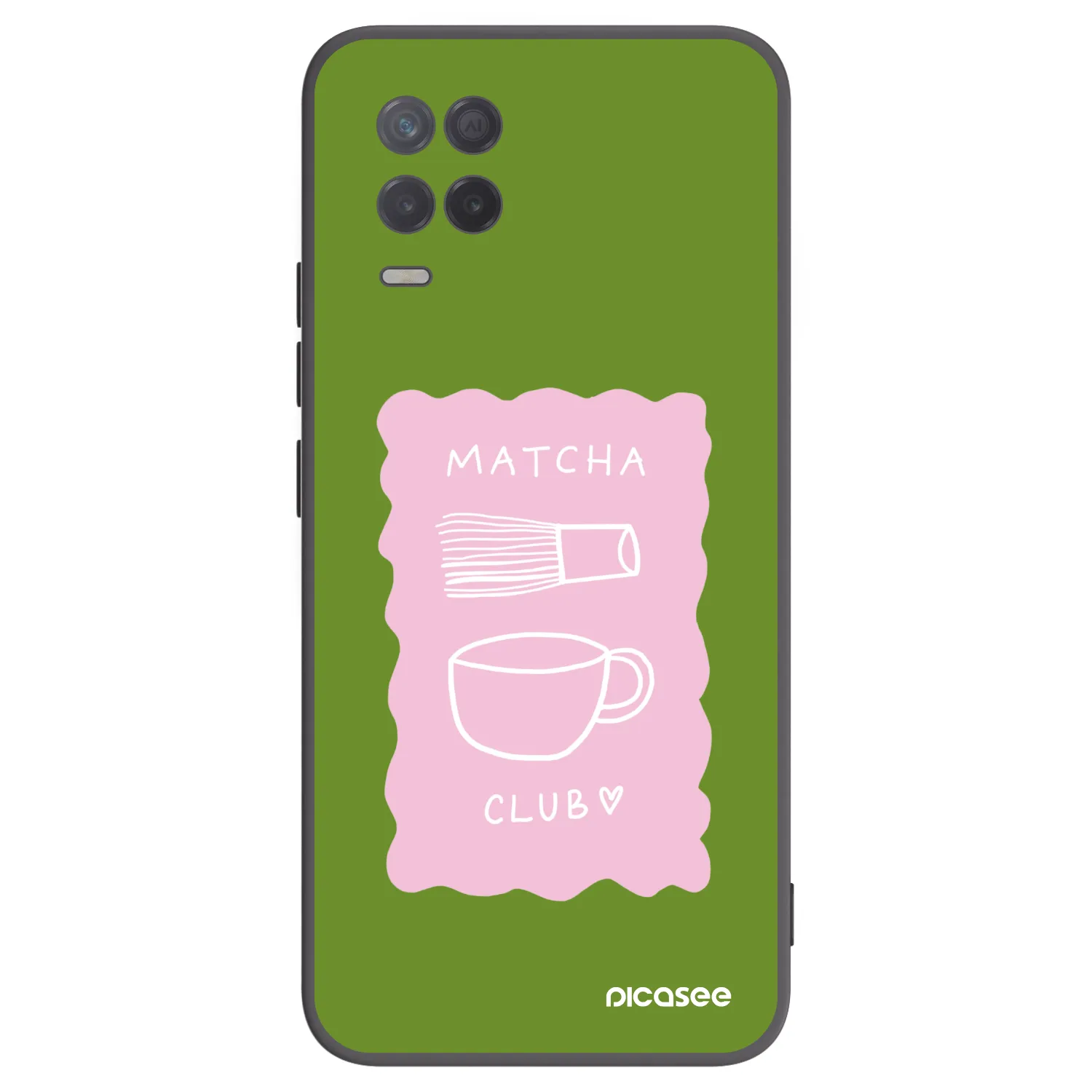 Picasee crna silikonska maskica za Realme 8 5G - Matcha club