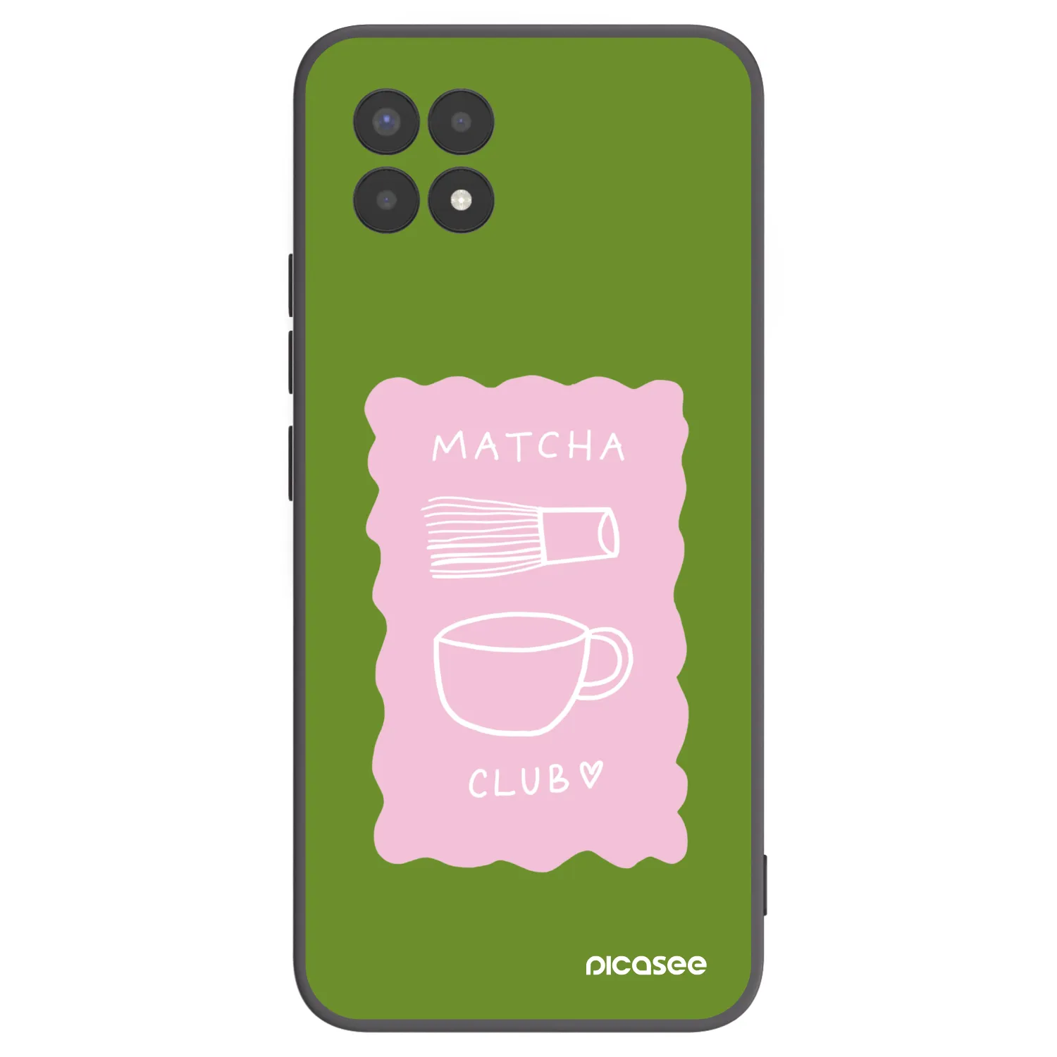 Picasee crna silikonska maskica za Realme 8i - Matcha club