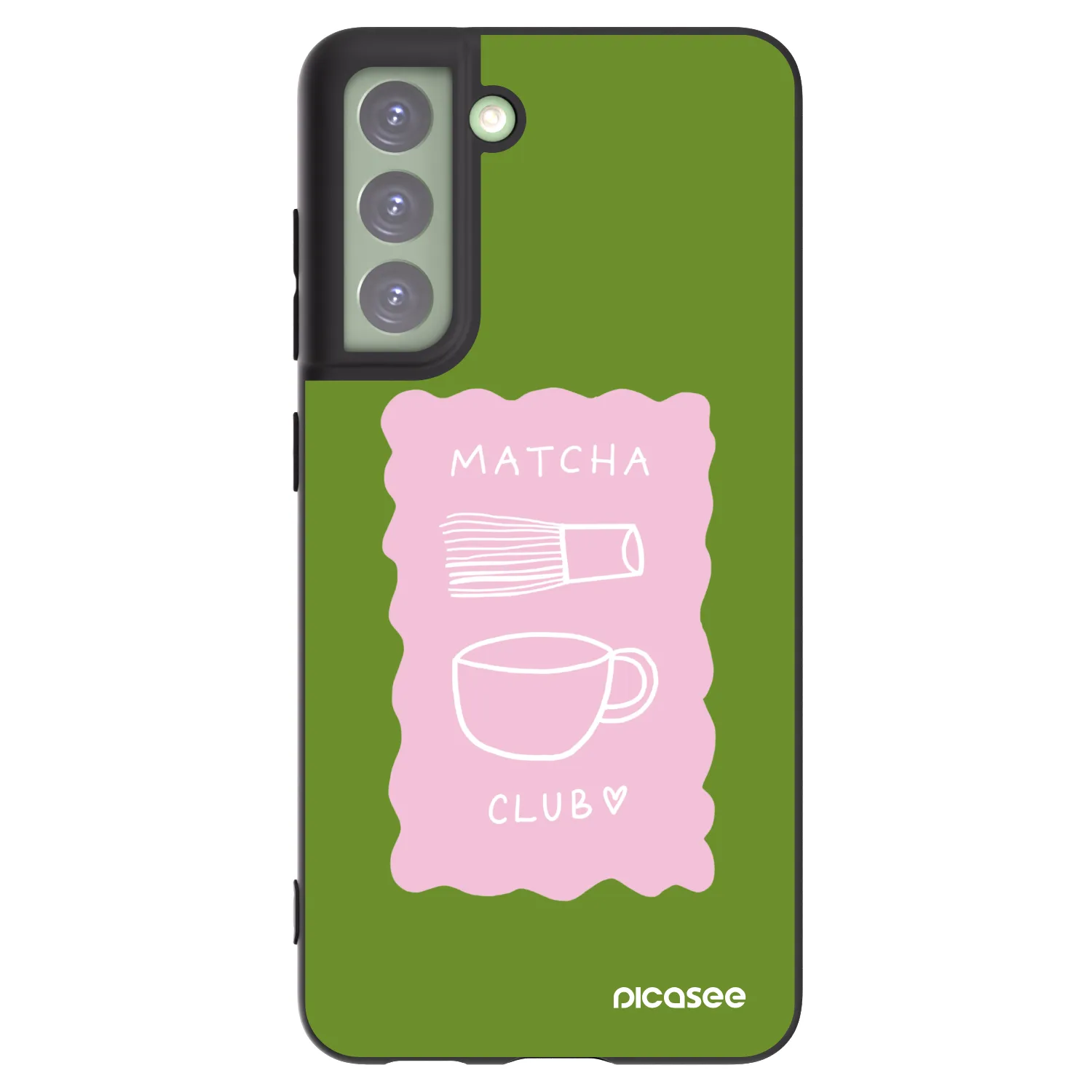 Picasee crna silikonska maskica za Samsung Galaxy S21 FE 5G - Matcha club