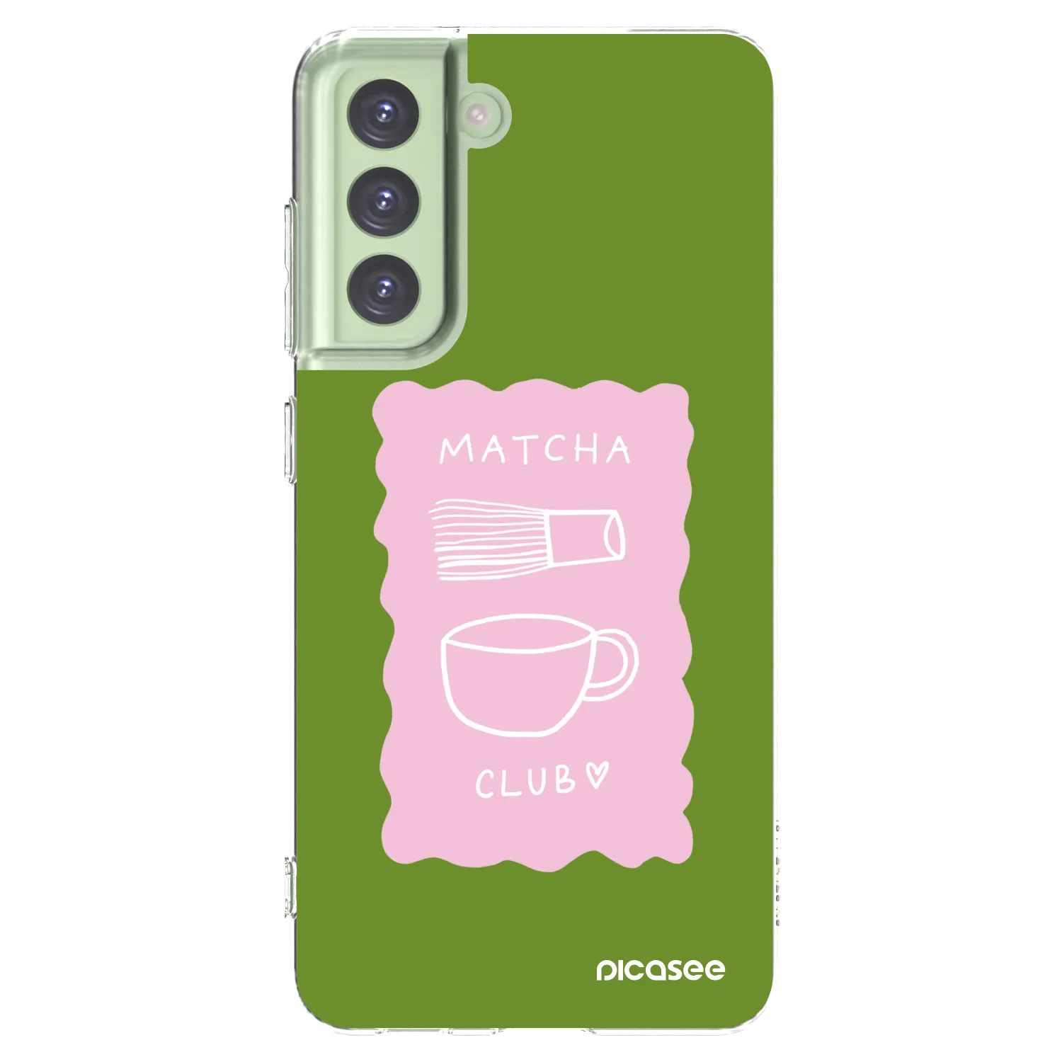 Picasee silikonska prozirna maskica za Samsung Galaxy S21 FE 5G - Matcha club
